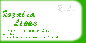 rozalia lippe business card