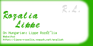 rozalia lippe business card